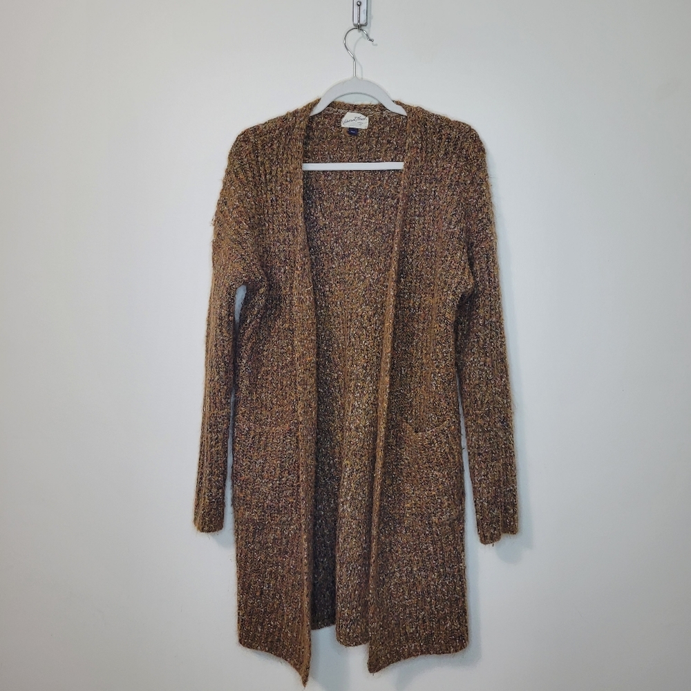 #38 💙 Universal Thread Co Target brown large knit cardigan spring duster